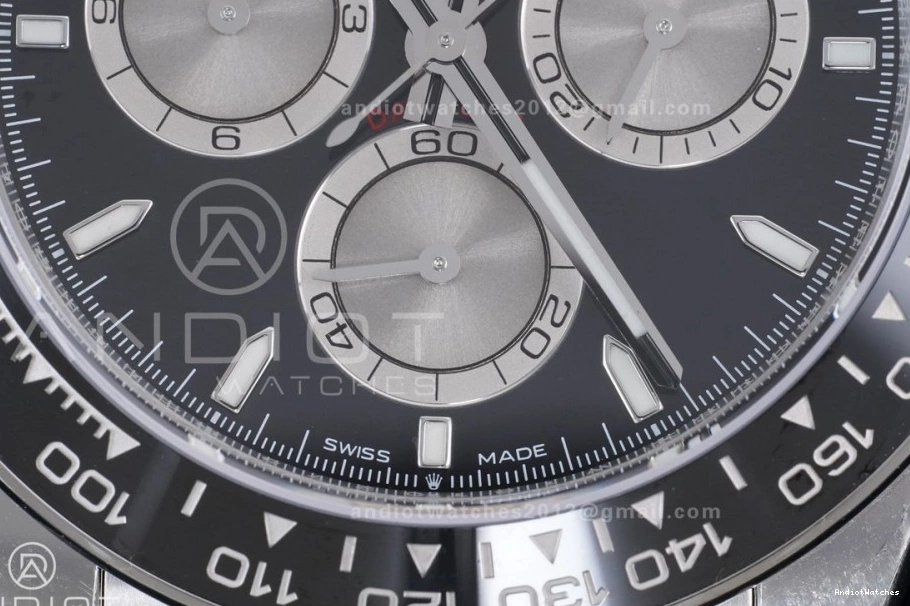 Best 813 Oysterflex V2 Stick 1:1 Daytona Strap Edition 126519 Dial on (Weighted) VSF Silver VS4131 Black Stretchable 0227